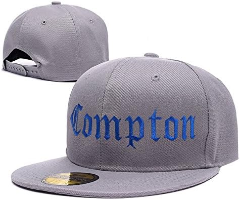 N.W.A Straight Outta Compton Logo Adjustable Snapback Embroidery Hats Caps - Grey