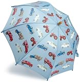 Hatley Boys 2-7 Farm Trucks Umbrella, Pantone Light Blue, One Size