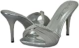 Blossom Studio-70X Silver Satin Women Dress Sandals