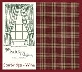 Park Designs Sturbridge Country Wine Panel Curtains