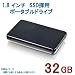 ��C�≮�Z���N�g�@USB / eSATA�ڑ��@1.8�C���` SSD�̗p�O�t���|�[�^�u���h���C�u 32GB