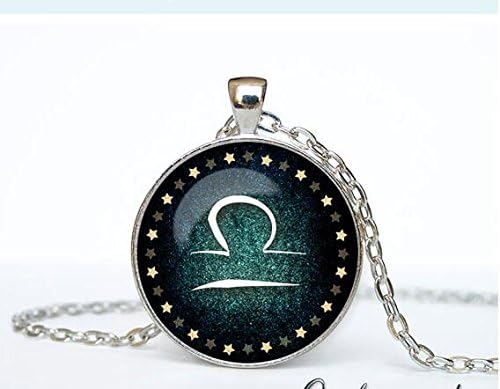 Libra Necklace, Libra Pendant Libra jewelry Zodiac Sign Pendant, Constellation Jewelry Art gift for men for women Golg