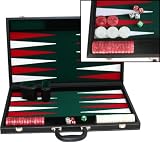 Philos 1715 - Backgammon gr&uuml;n , Turnier, Kunstleder - Philos-Spiele