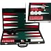 Philos 1715 - Backgammon gr�n , Turnier, Kunstleder