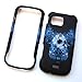Samsung Mythic A897 AT&T Rubberized Snap On Protector Hard Case Image Cover Skull Tribal Design