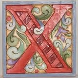 Jim Shore Heartwood Creek Monogram Letter X Figurine 4013215X