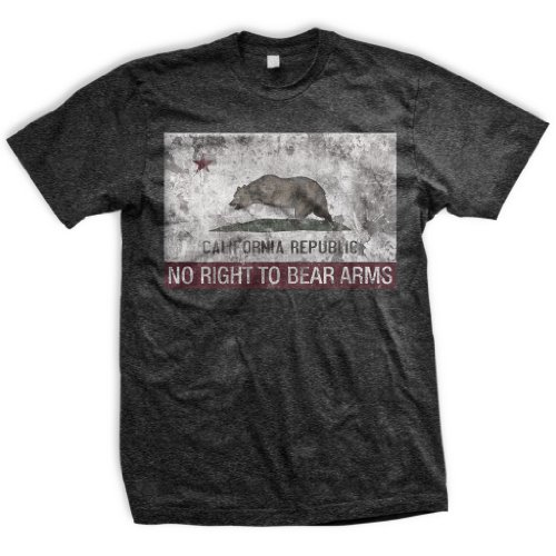 ENDO Apparel California Flag Right to Keep and Bear Arms Infringed Men's T-Shirt