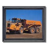 Volvo BM A30 Heavy Duty Dump Haul Truck Home Decor Wall Picture Black Framed Art Print