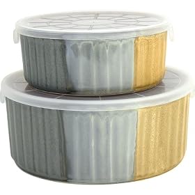 Gold Dust Casserole Dish Set of 2 by 