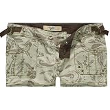 TYTE Floral Womens Shorts - Olive Combo