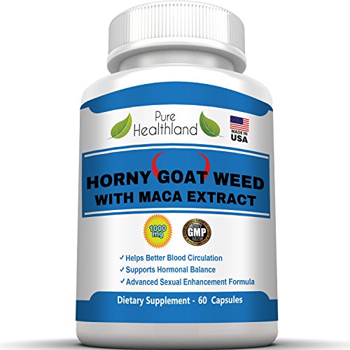 Horny Goat Weed avec Maca extrait de racine de pilules supplément. 1000mg de Horny Goat Weed poudre et 250mg de racine de maca en poudre. Meilleur Natural Energy testostérone et la libido Booster pour hommes et femmes.