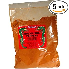 Roland Dried Chili Powder, 16-Ounce Package (Pack of 5)