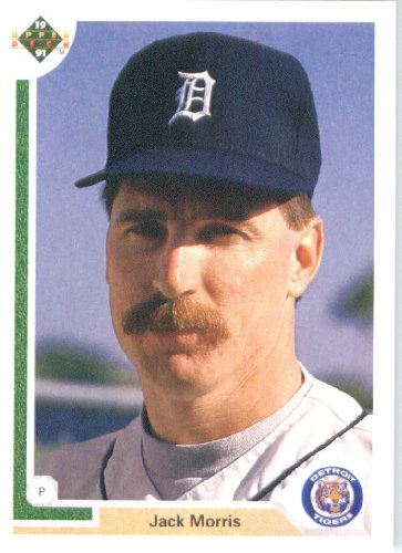 1991 Upper Deck # 336 Jack Morris Detroit Tigers / MLB Baseball Card in Protective Display Case!