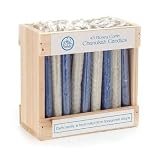 45 Honey Comb Chanukah Candles - Blue and White