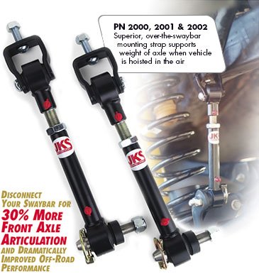 Sway Bar Disconnects For Jeep Tj Wrangler W 2 5 6 Lift 1997 06 How To Custom Design Your Car