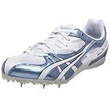 ASICS Women's Prima Diva Sprint Track & Field Shoe,White/White/Sky Blue,8 B US