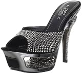 Pleaser Womens Deluxe-601RS/BS Sandal Sandals