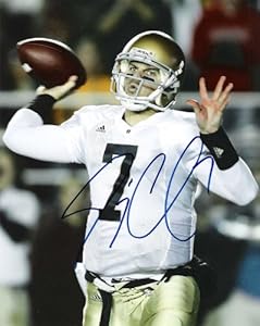 Autographed Jimmy Clausen Photo - IRISH) -QB- #7 8x10 Color - Autographed NFL Photos
