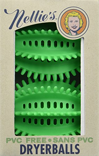 Nellie's PVC-Free Eco Dryer Balls (Replaces Dryer Sheets And Fabric Softeners) No Chemicals