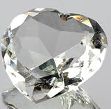 Murano Design Hand Blown Glass Art - 3 Inches Crystal Heart Shape Diamond Paperweight (5 Stars Online Store - Ezshoponline, inc.)
