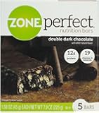 Zone Perfect Nutrition Bars, Double Dark Chocolate, 7.9 oz (Pack of 4)