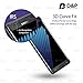 D&P Samsung Galaxy Note 7 3D Curve Fit Tempered Glass Screen Protector,Perfect Fit / Anti-Fingerprint / High-Transparency / Can't Fit All the Cases / Anti-Bubbles / Anti-Scratch[1+1 pack][Black Onyx]