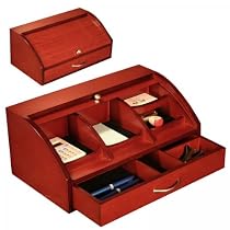 Richards Medium Roll Top Deluxe Valet - Cherry