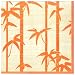 Caspari �y�[�p�[�^�I�� Bamboo SilkCoral L(Lunch)�T�C�Y 10592L