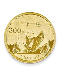 22K Yellow Gold 1/2oz Chinese Panda Coin Jewelry New