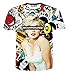 FaPlus Summer Men's Fashion Cool Spoof 3D Print Hip Hop T-Shirts