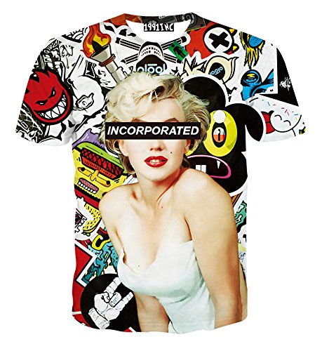 FaPlus Summer Men's Fashion Cool Spoof 3D Print Hip Hop T-Shirts