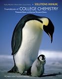 Foundations of College Chemistry, Student Solutions Manual