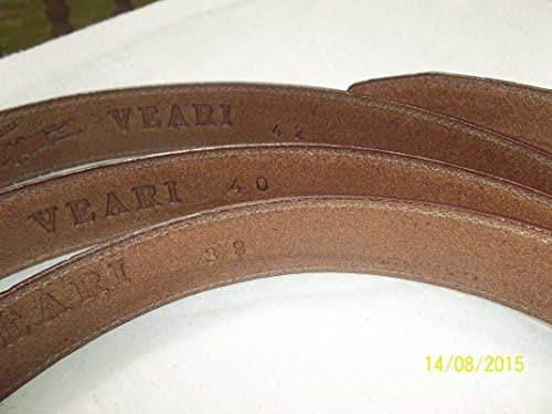 Veari Men's Genuine Alligator Skin Belt Brown (Size 40)