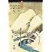 Snowy Landscape Poster Print by Ando Hiroshige, 24x36 Landscape Poster Print by Ando Hiroshige, 24x36