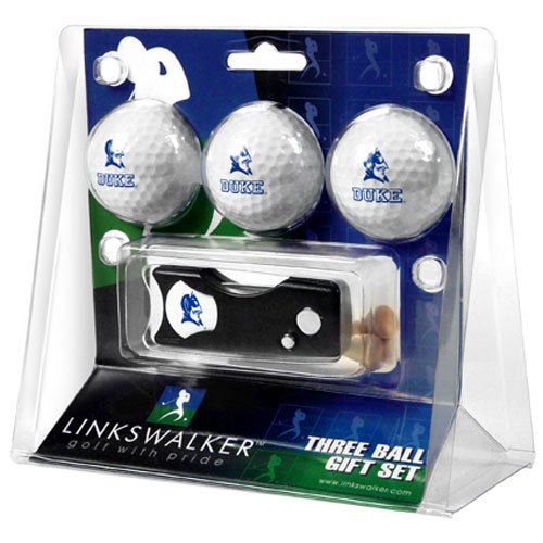 Duke Blue Devils Ncaa 3 Golf Ball Gift Pack W/ Spring Action Divot Tool