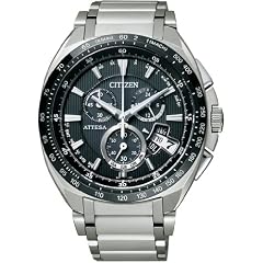 [シチズン]CITIZEN 腕時計 ATTESA アテッサ Eco-Drive エコ・ドライブ 電波時計 ワールドタイム クロノグラフ ジェットセッター ダイレクトフライト ATD53-3081 メンズ