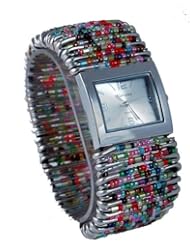 Varsales Womens Safety Pin elastic Band Watch