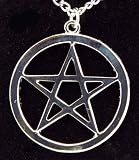 Polished Star Pentagram Necklace Goth Wicca Spell Witch
