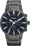 Fossil Mens FS4358 Black Stainless Steel Bracelet Black Analog Dial Chronograph Watch