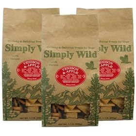 3-PACK Simply Wild Venison & Apple Dog Treats (3.3 lbs) by Simply Wild