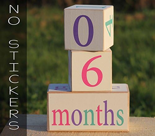 Photography prop for baby. Baby Age Blocks, NO STICKERS! Pregnancy Announcement
