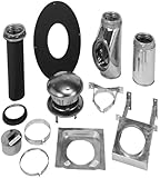 Selkirk Metalbestos 206622 6-Inch Complete Stove Thru Wall Kit