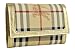 Burberry Medium PVC Coated Check Canvas Gold Leather Wallet 3207060 Image