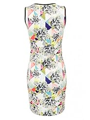 Elastane/Polyester/Scuba/Knit Tropical Print Spring Summer Bodycon Dress 