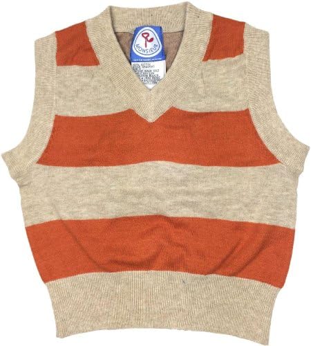MONSIEUR Boys Vest Sweater - SA4CP943 - Rust, 2
