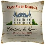 Chateau La Croix Wine Cushion - Martin Wiscombe Cushions