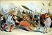 Circus Poster Clowns and Wheelbarrow Photograph - Beautiful 16"x20" Photographic Print from the Library of Congress Collection