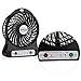 efluky 3 Speeds Portable mini LED Light Table Fan (Black)