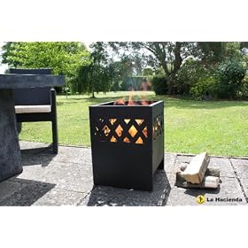La Hacienda Ottawa Modern Fire Basket Incinerator Wood Burner