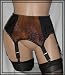 Pariser-Mode 4-Straps-Strumpfhalter m. vergoldeten Haltern SG3401-4G